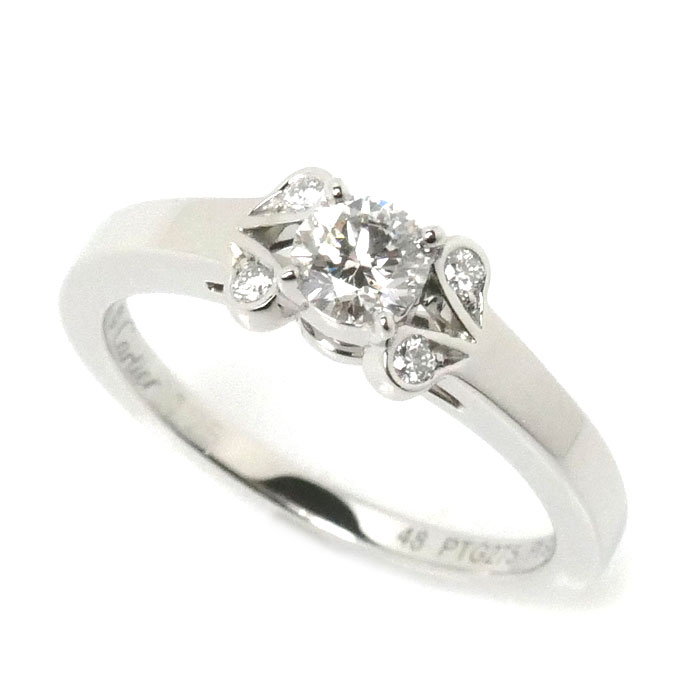 CARTIER カルティエ Pt950プラチナ バレリーナ ダイヤ リング・指輪 N4197648 ダイヤモンド0.25ct 8号 48 4.3g レディース【中古】【美品】