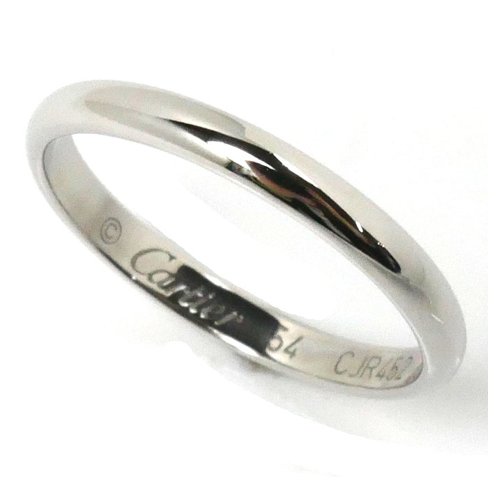 CARTIER カルティエ Pt950プラチナ 1895 ウェディング リング・指輪 B4012554 13.5号 54 2.9g レディース【中古】【美品】