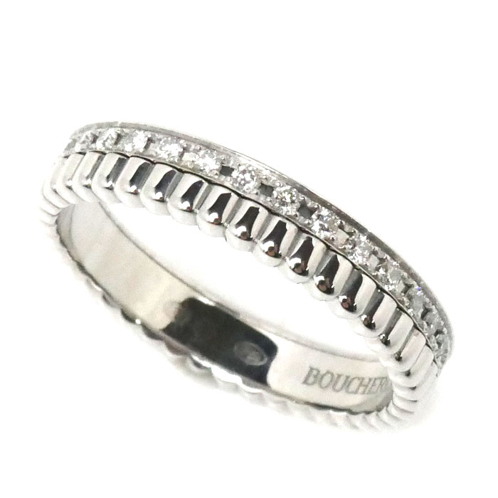 Boucheron ブシュロン K18WG ホワイトゴールド キャトル ラディアント ダイヤ リング・指輪 JAL00226 ダイヤモンド 8号 48 3.2g レディース【中古】【美品】