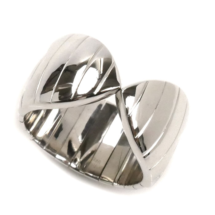 Chaumet ショーメ K18WG ホワイトゴールド プリュム リング・指輪 8号 15.4g レディース【中古】【美品】