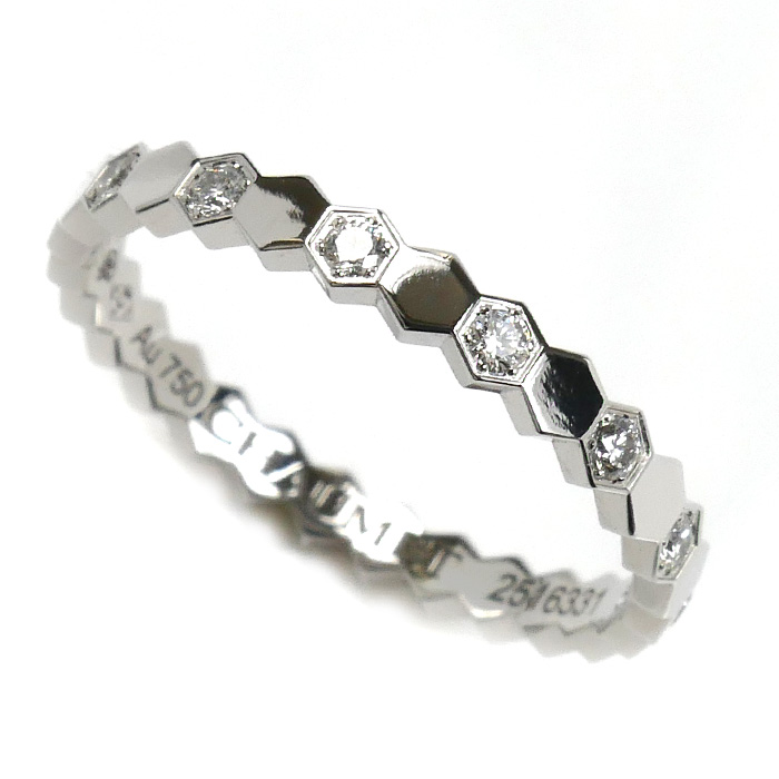 Chaumet ショーメ K18WG ホワイトゴールド ビーマイラブ ダイヤ リング・指輪 081890 ダイヤモンド 11.5号 52 1.9g レディース【中古】【美品】
