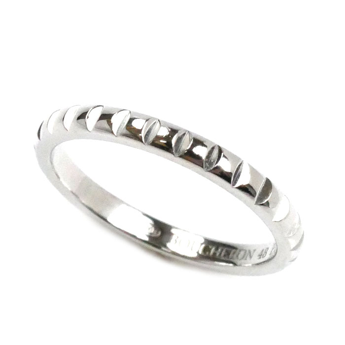 Boucheron ブシュロン Pt950プラチナ キャトル クルド パリ リング・指輪 JAL01160 8号 48 2.7g レディース【中古】【美品】