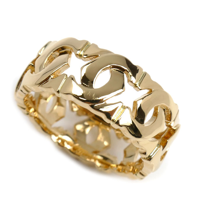 CARTIER カルティエ K18YG イエローゴールド アントルラセ リング・指輪 14.5号 55 7.5g レディース【中古】【美品】