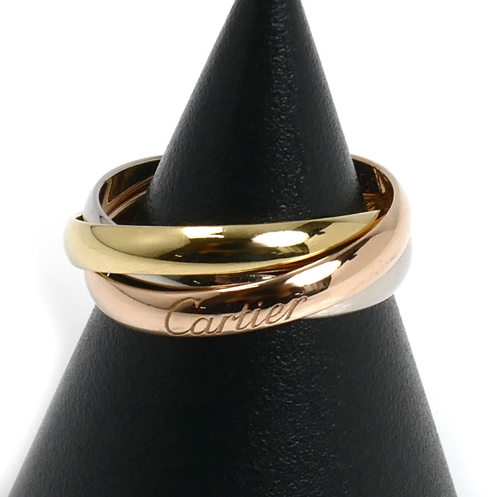CARTIER カルティエ K18YG/PG/WG トリニティ  リング・指輪 B4086147 7.5号 47 3.9g レディース【中古】【美品】