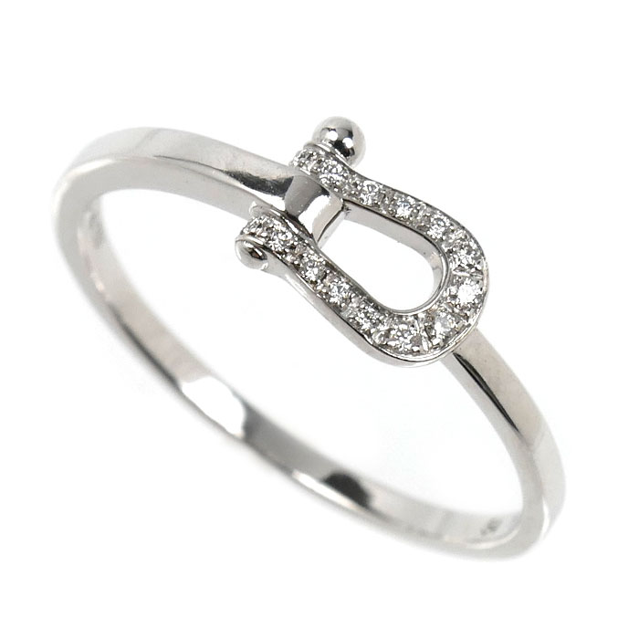 FRED フレッド K18WG ホワイトゴールド フォース10 スモール リング・指輪 ダイヤモンド 13.5号 54 1.8g レディース【中古】