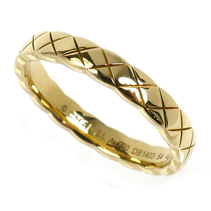 CHANEL シャネル K18YG イエローゴールド ココクラッシュ リング・指輪 13.5号 54 3.9g レディース【中古】【美品】