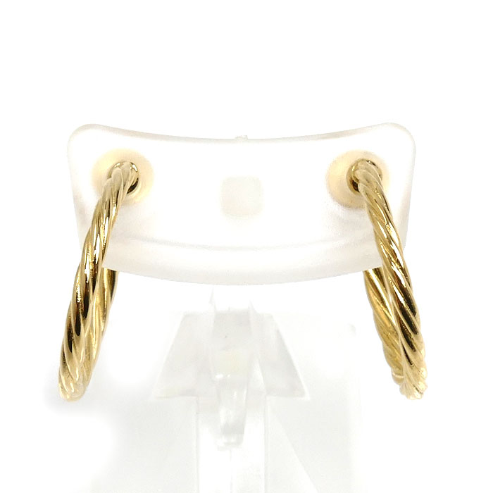 MIKIMOTO ミキモト K18YG イエローゴールド イヤリング 4.6g ネジ式 レディース【中古】【美品】