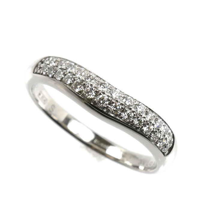 BVLGARI ブルガリ Pt950プラチナ フェディ ダイヤ リング・指輪 347292 ダイヤモンド 7号 3.6g レディース【中古】【美品】