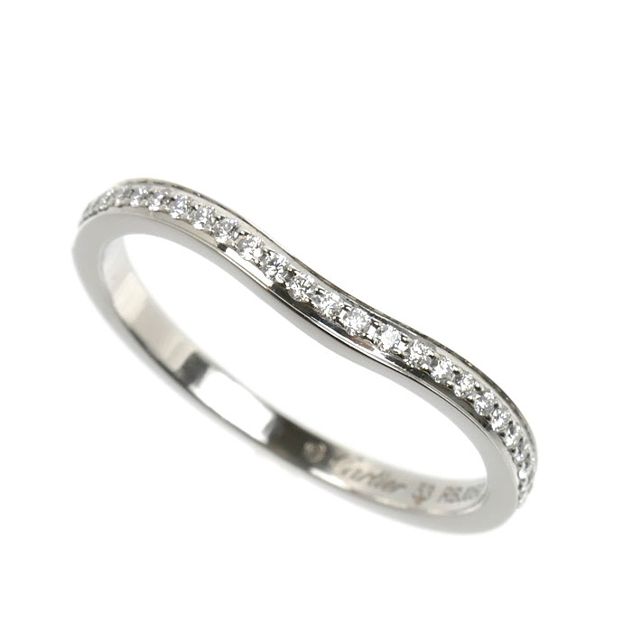 CARTIER カルティエ Pt950プラチナ バレリーナ リング・指輪 B4093053 ダイヤモンド 13号 53 2.8g レディース【中古】【美品】