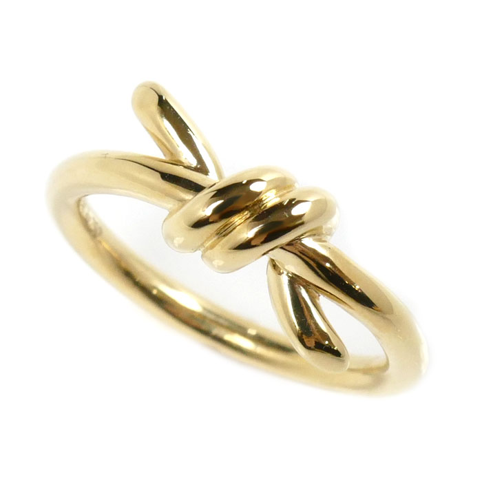 TIFFANY&Co. ティファニー K18YG イエローゴールド ノット リング・指輪 5号 3.4g レディース【中古】【美品】