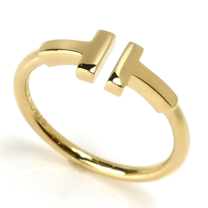 TIFFANY&Co. ティファニー K18YG イエローゴールド Tワイヤー リング・指輪 60147354 10号 2.8g レディース【中古】【美品】