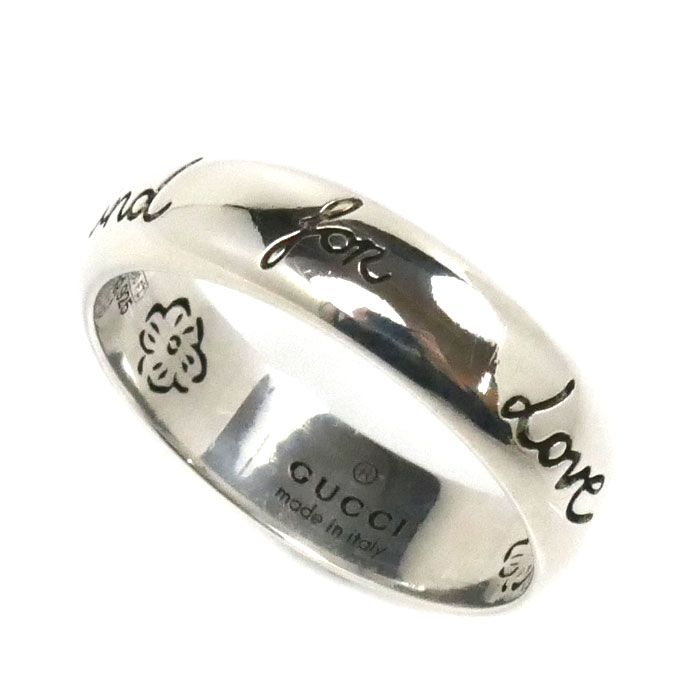 GUCCI グッチ シルバー925 Blind For Love インターロッキング リング・指輪 455247 J8400 0701 11.5号 3.3g レディース【中古】