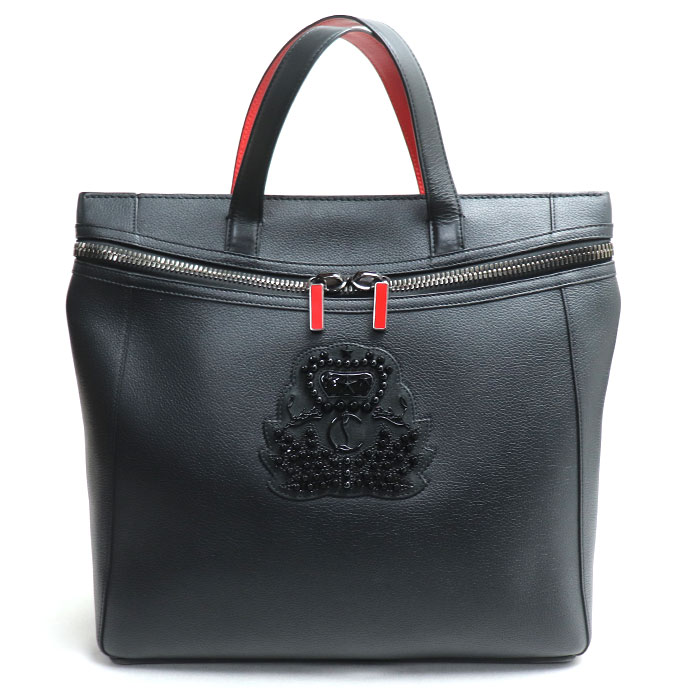 Christian Louboutin クリスチャンルブタン カバド 2WAY リュック・デイパック ブラック レッド 3175114 ユニセックス【中古】
