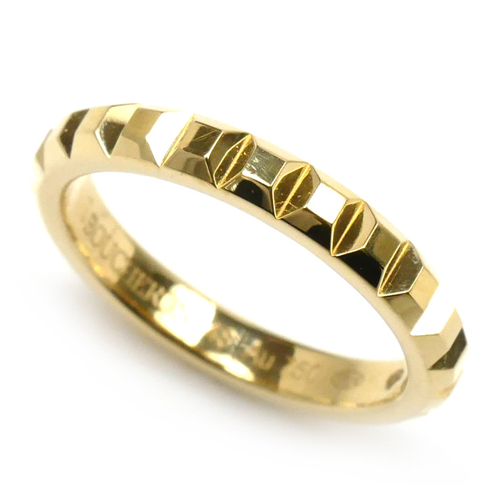 Boucheron ブシュロン K18YG イエローゴールド クルドパリ ミディアム リング・指輪 JAL00008 7.5号 48 3.4g レディース【中古】
