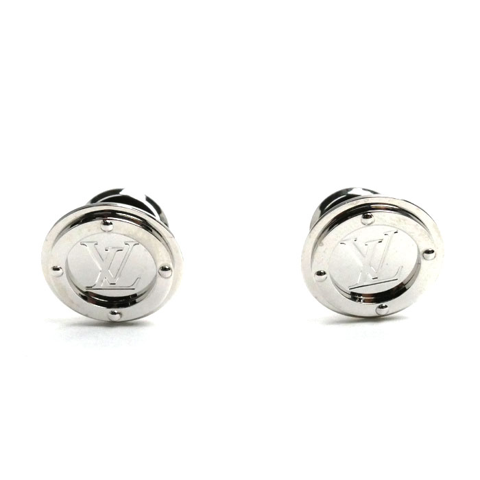 LOUIS VUITTON ルイ・ヴィトン メタル カフリンクス LVサークル カフス M68100 メンズ【中古】