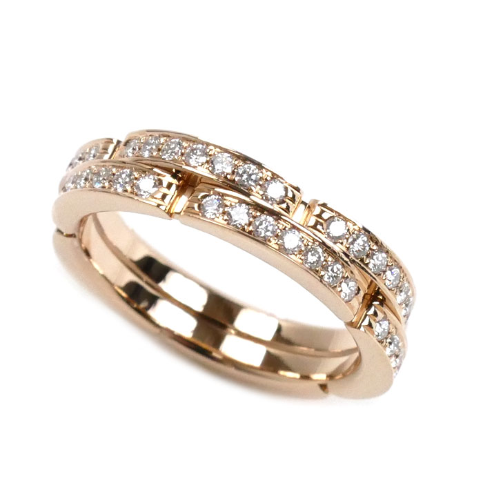 CARTIER カルティエ K18PG ピンクゴールド マイヨンパンテール ハーフ ダイヤ リング・指輪 B4098850 ダイヤモンド 10号 50 5.8g セミパヴェセッティング レディース【中古】【美品】