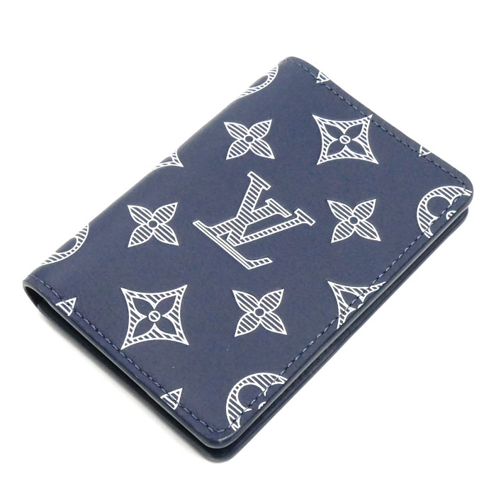 LOUIS VUITTON ルイ・ヴィトン オーガナイザー・ドゥ ポッシュ カードケース ネイビー M83378 メンズ【中古】【美品】