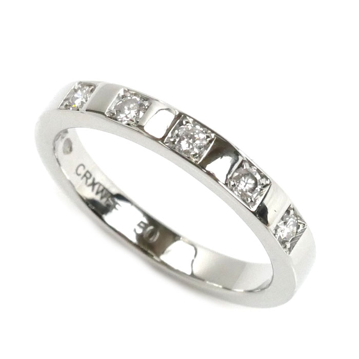 BVLGARI ブルガリ Pt950プラチナ マリーミー 5Pダイヤ リング・指輪 336849 ダイヤモンド 9.5号 50 4.6g レディース【中古】【美品】