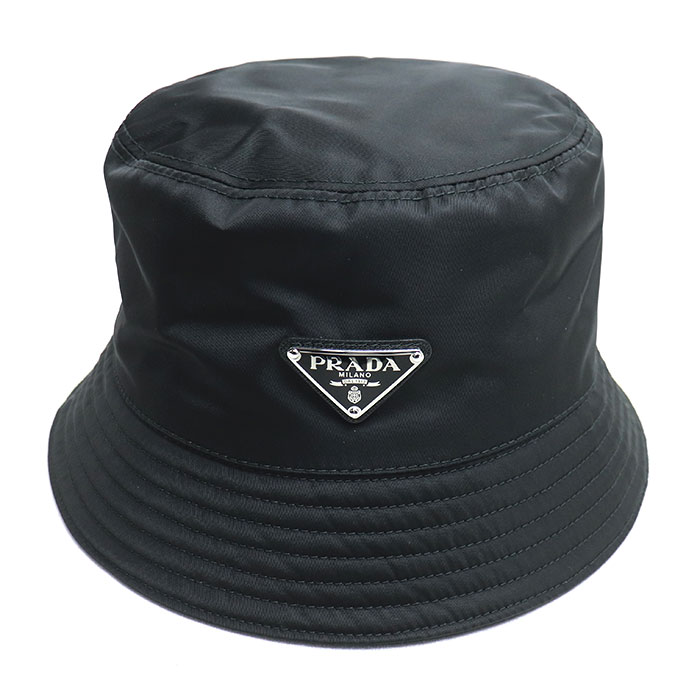 PRADA プラダ Re Nylon ハット バケットハット ブラック 2HC137 2DMI F0002 L ユニセックス【中古】【美品】