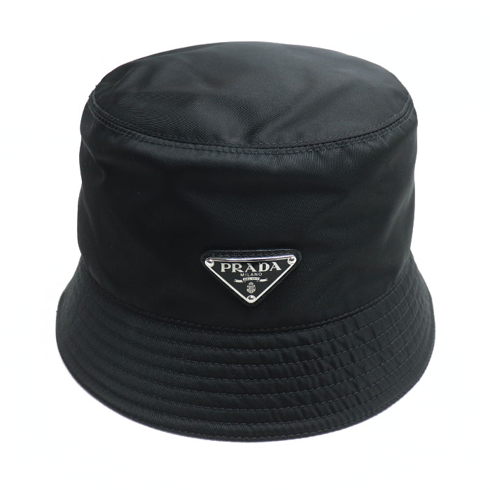 PRADA プラダ Re Nylon ハット バケットハット ブラック 2HC137 2DMI  L ユニセックス【中古】【美品】