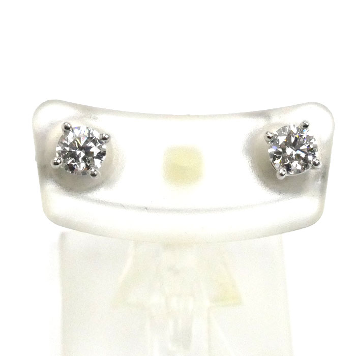 TIFFANY&Co. ティファニー Pt950プラチナ スタッド ダイヤ ピアス ダイヤモンド0.30ct/0.30ct 2.8g レディース【中古】