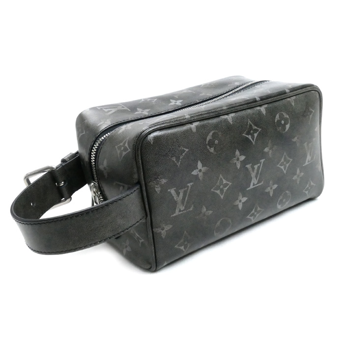 LOUIS VUITTON ルイ・ヴィトン モノグラム・ブラッシュド ロッカー・ドップキット セカンドバッグ M11670 メンズ【中古】【美品】