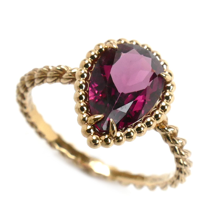 Boucheron ブシュロン K18PG ピンクゴールド セルパンボエム スモール  リング・指輪 JRG02783 ロードライトガーネット 14.5号 55 2.6g レディース【中古】【美品】