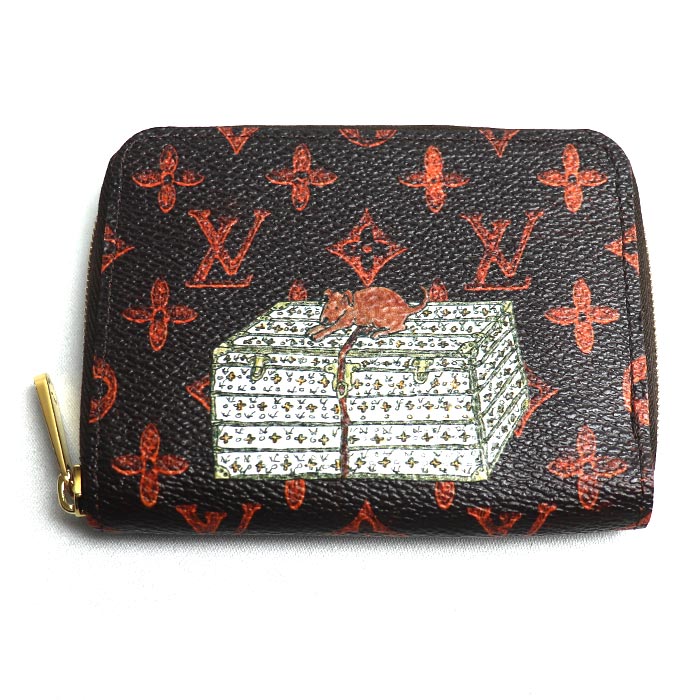 LOUIS VUITTON ルイ・ヴィトン ジッピーコインパース コインケース キャットグラム オレンジ M63883 レディース【中古】【美品】