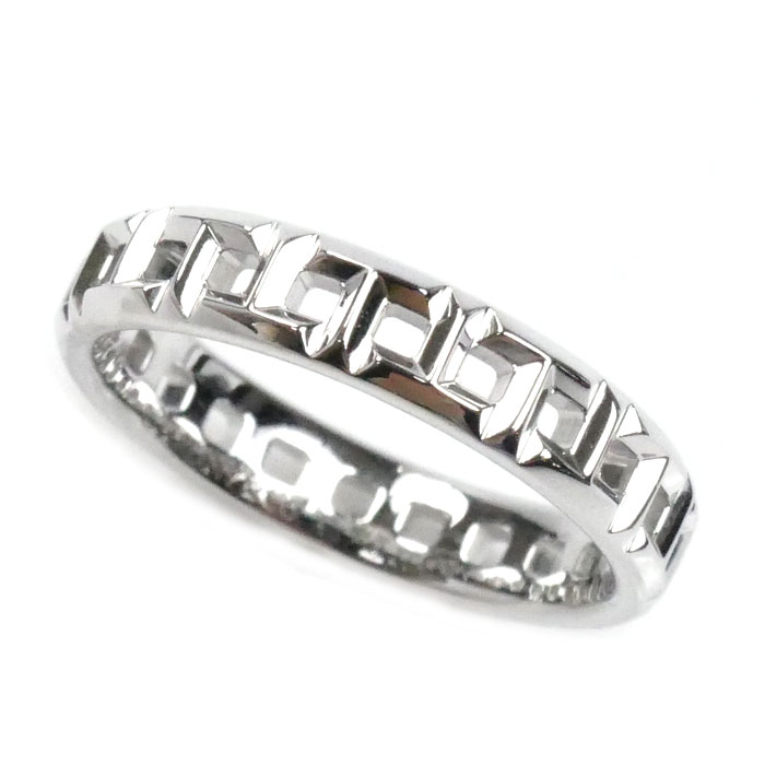 TIFFANY&Co. ティファニー K18WG ホワイトゴールド Tトゥルー ナロー リング・指輪 6.5号 2.8g レディース【中古】【美品】