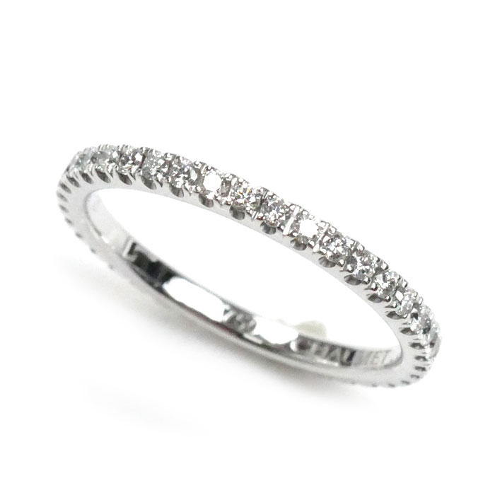 Chaumet ショーメ K18WG ホワイトゴールド エターナル ドゥ ショーメ フルエタニティ リング・指輪 ダイヤモンド 8号 48 1.4g レディース【中古】【美品】