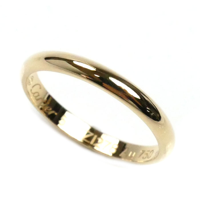 CARTIER カルティエ K18YG イエローゴールド 1837 ウェディング リング・指輪 B4002351 11号 51 2.1g レディース【中古】【美品】