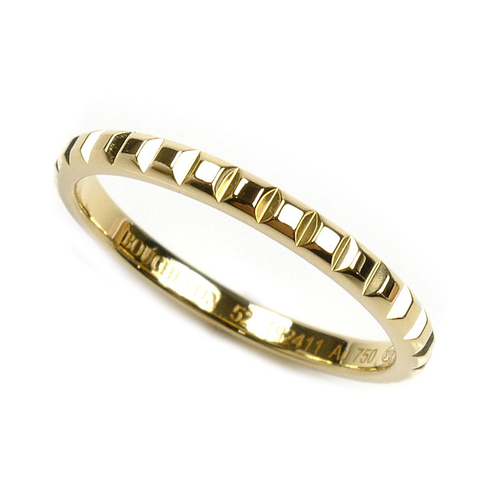 Boucheron ブシュロン K18YG イエローゴールド クルドパリ スモール リング・指輪 JAL01165 12号 52 2.1g レディース【中古】【美品】