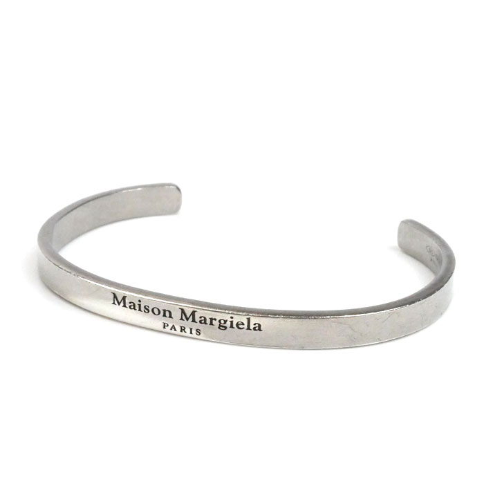 Maison Margiela シルバー925 ロゴ バングル SM1UY0051 SV0091 12.6g レディース【中古】