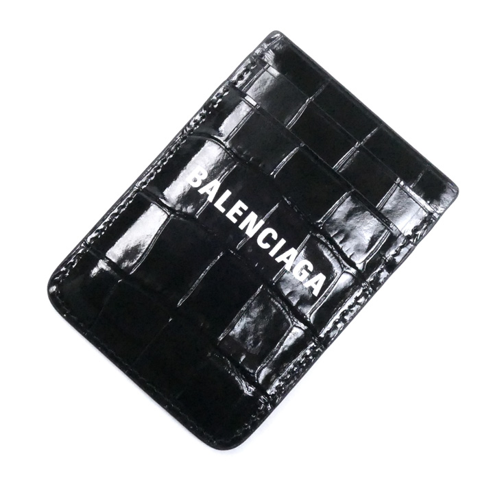 BALENCIAGA バレンシアガ キャッシュ マグネットカードホルダー カードケース ブラック 675835 メンズ レディース ユニセックス【中古】【極美品】