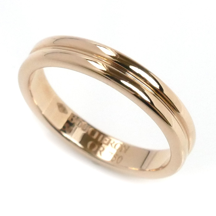 Boucheron ブシュロン K18PG ピンクゴールド ゴドロン リング・指輪 JAL00009 10号 50 3.6g レディース【中古】【美品】