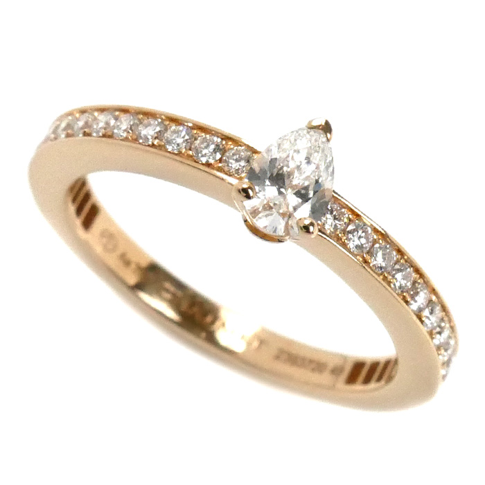 Chaumet ショーメ K18PG ピンクゴールド トリオンフ ドゥ ショーメ リング・指輪 084724 ダイヤモンド 9号 49 2.7g レディース【中古】【美品】