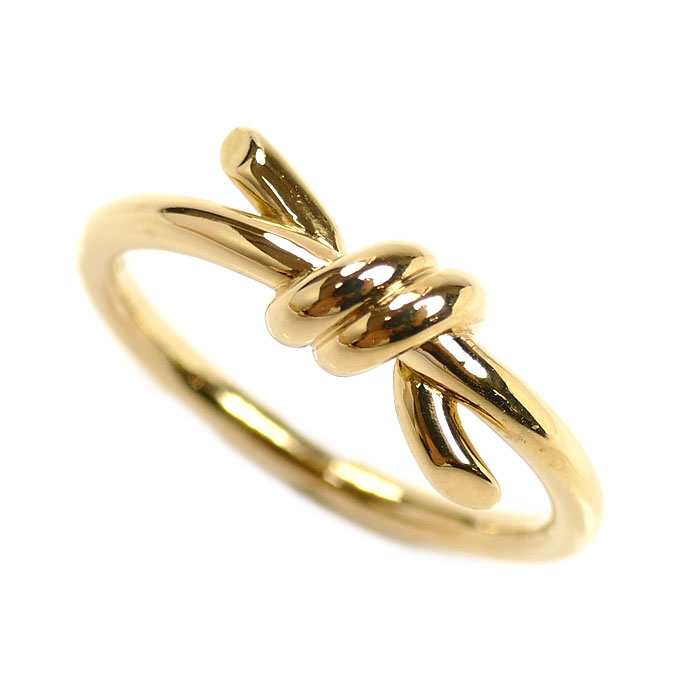 TIFFANY&Co. ティファニー K18YG イエローゴールド ノット リング・指輪 70305291 11号 3.9g レディース【中古】