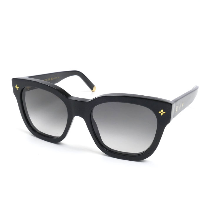 LOUIS VUITTON ルイ・ヴィトン マイ モノグラム スクエア サングラス ブラック Z1523W 93L 53□19 143  レディース【中古】