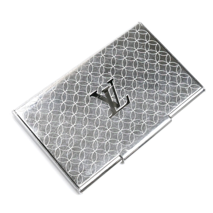 LOUIS VUITTON ルイ・ヴィトン ポルトカルトシャンゼリゼ 名刺入れ シルバー M65227 メンズ【中古】