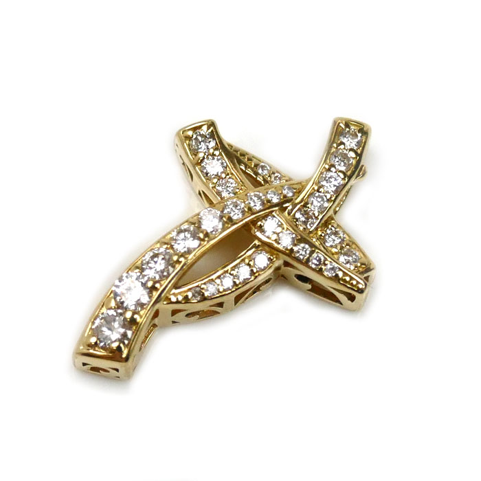 ゆきざき K18YG イエローゴールド ル・ペティットマン ペンダントトップ ダイヤモンド0.30ct 1.8g レディース【中古】【美品】