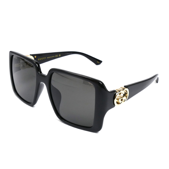 GUCCI グッチ スクエア サングラス ブラック GG1692SA 001 54□18-140 ユニセックス【中古】【美品】