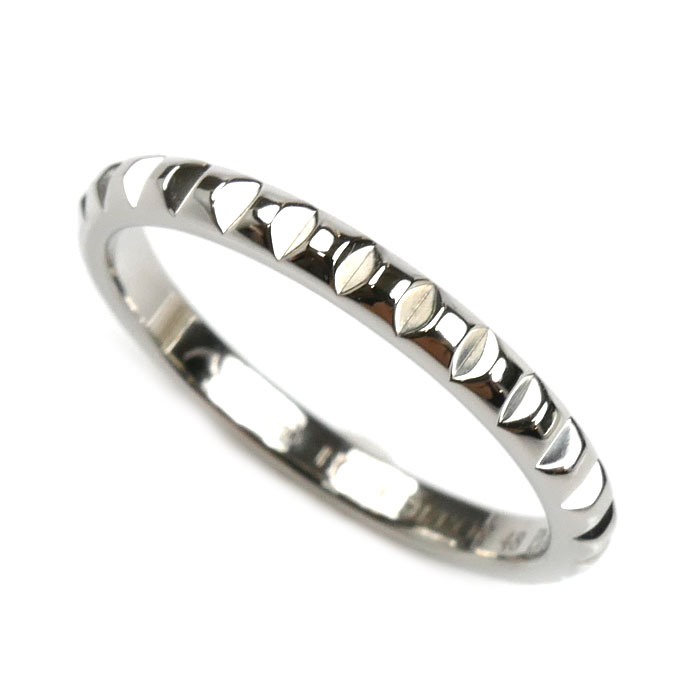 Boucheron ブシュロン Pt950プラチナ クルドパリ スモール リング・指輪 JAL01160 8号 48 2.5g レディース【中古】【美品】