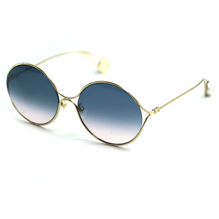 GUCCI グッチ インターロッキングG アンサンブル ロゴパール サングラス GG0253SA 003 60□20-135 レディース【中古】