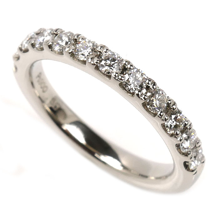 LAZARE  ラザール Pt900プラチナ ダイヤ エチュード ハーフエタニティ リング・指輪 ダイヤモンド0.50ct 10号 5.4g レディース【中古】【美品】