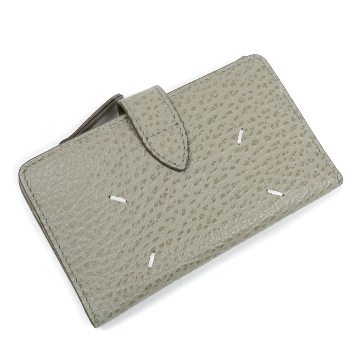 MAISON MARGIELA メゾンマルジェラ 4ステッチ ジップウォレット 二つ折り財布 ヌアージュ（グレー系） SA1VX0019P4455T8049 ユニセックス【中古】【美品】