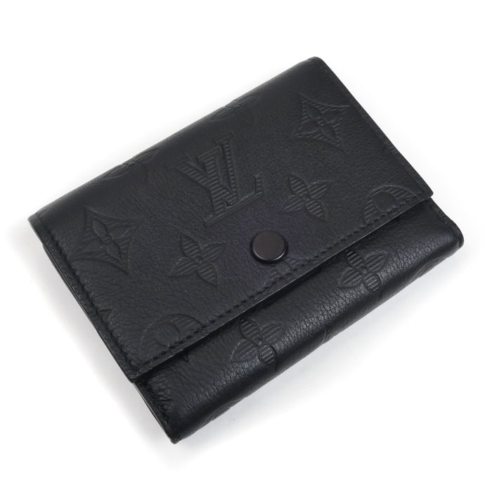 LOUIS VUITTON ルイ・ヴィトン ヴィクターウォレット コンパクトウォレット 三つ折り財布 モノグラムシャドウ ブラック M12635 メンズ【中古】