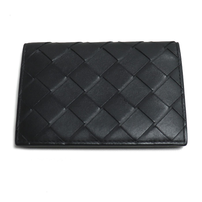 BOTTEGAVENETA ボッテガヴェネタ イントレチャート カードケース ブラック 749417VCPQ 61027 メンズ【中古】