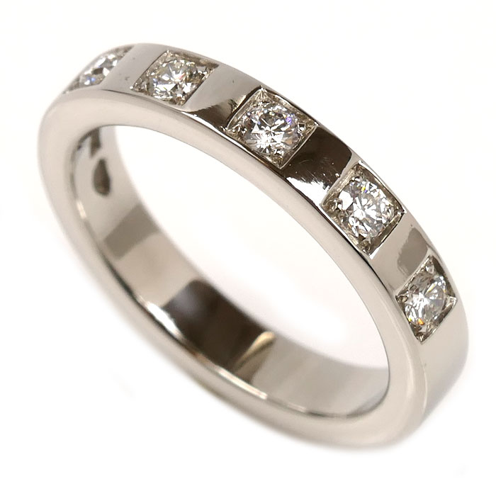 BVLGARI ブルガリ Pt950プラチナ マリーミー 5P ダイヤ リング・指輪 336845 6号 5.2g レディース【中古】【美品】