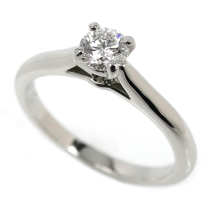 CARTIER カルティエ Pt950プラチナ ソリテール1865 ダイヤ  リング・指輪 ダイヤモンド0.31ct 9号 49 3.6g レディース【中古】【美品】