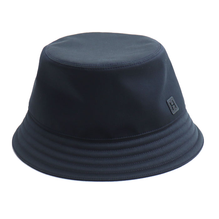 HERMES エルメス フレッドHカット バケットハット ハット ネイビー H241022N 61 ユニセックス【中古】【美品】